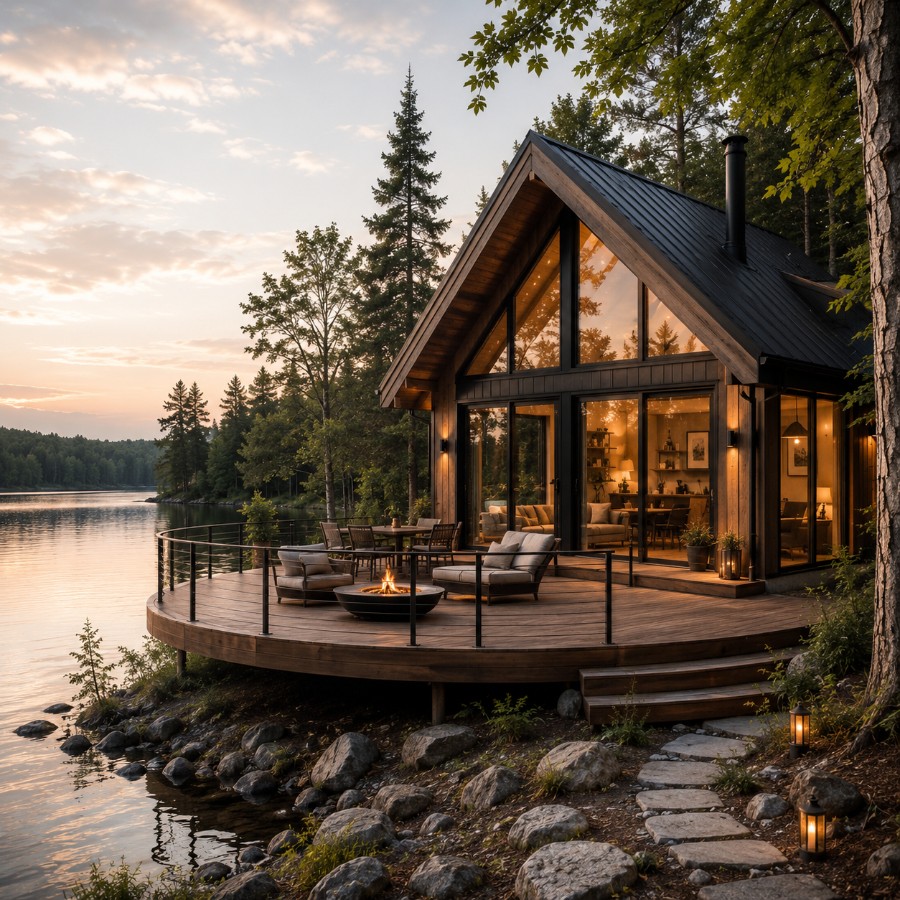 Lakeside Cabin Retreat