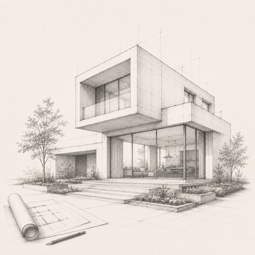 Architectural Design illustration